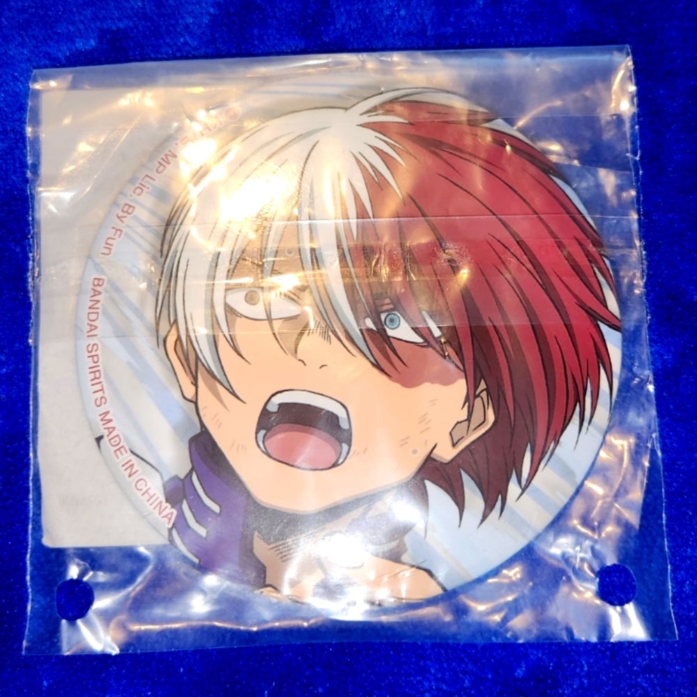 My Hero Academia Plus Ultra Badge Button Shoto Todoroki